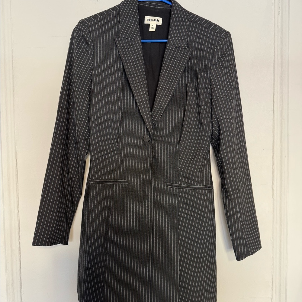 Women's Pinstripe Blazer Dress